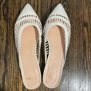 NEW with box JCrew Leather Cage Gwen Mule. Size 8.5
